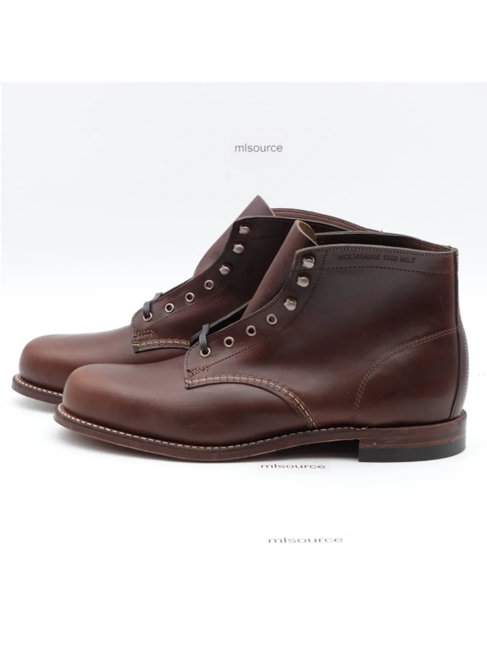 Wolverine Men's 1000 Mile Plain-Toe Original Leather Made in USA Boots W05301